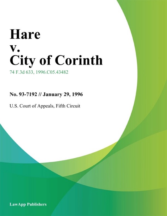 Hare V. City Of Corinth