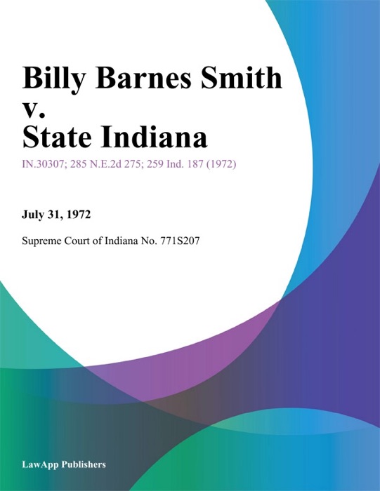 Billy Barnes Smith v. State Indiana
