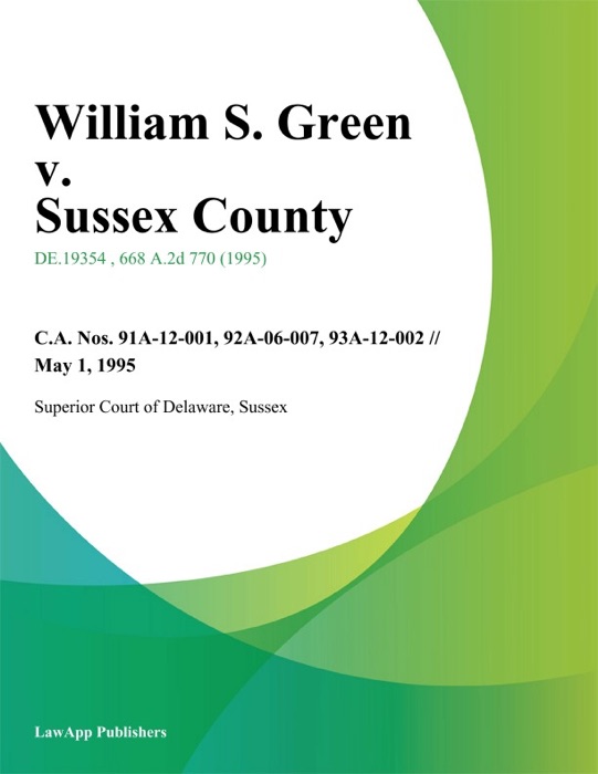 William S. Green v. Sussex County