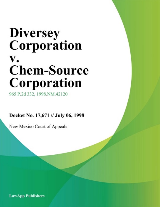 Diversey Corporation v. Chem-Source Corporation