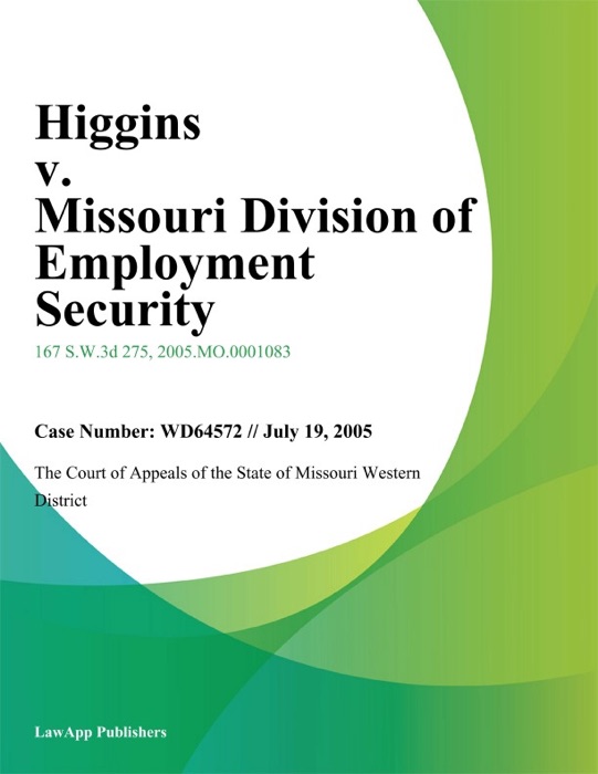 Higgins v. Missouri Division of Employment Security