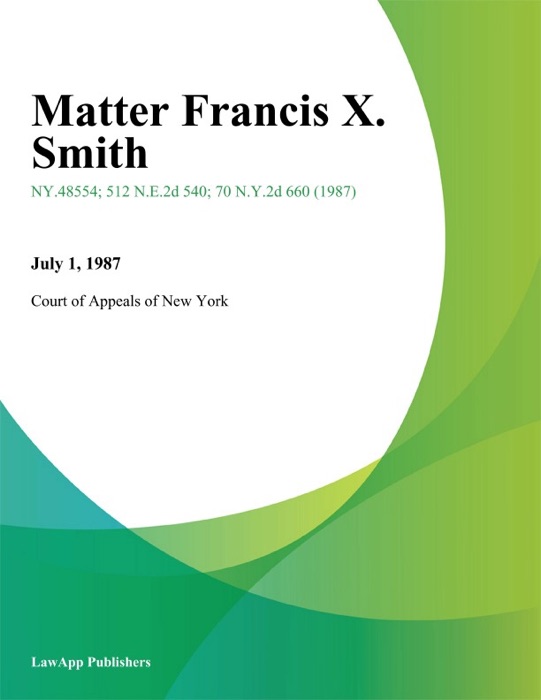 Matter Francis X. Smith