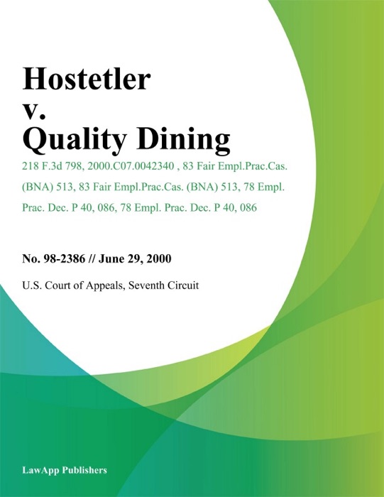 Hostetler v. Quality Dining
