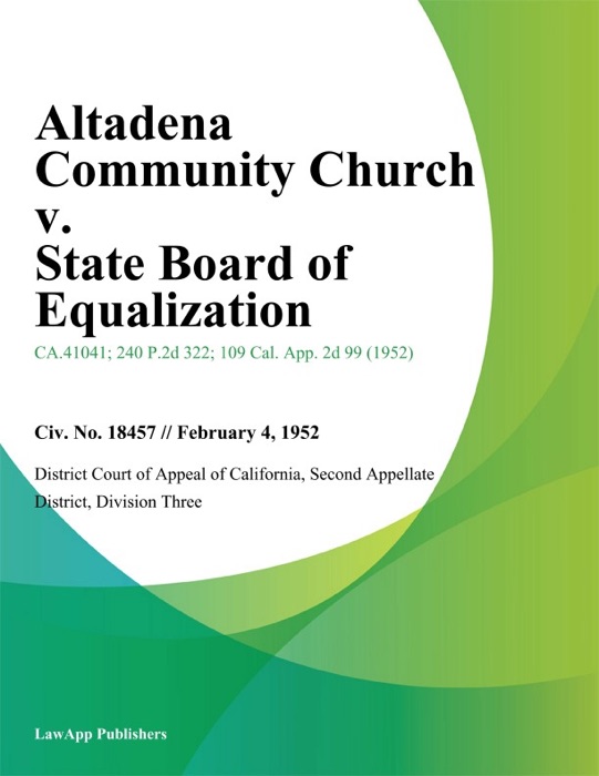 Altadena Community Church v. State Board of Equalization