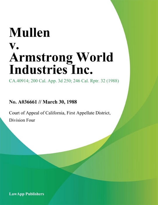 Mullen v. Armstrong World Industries Inc.