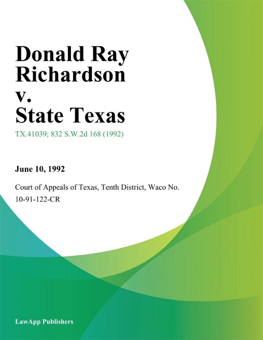 Donald Ray Richardson v. State Texas