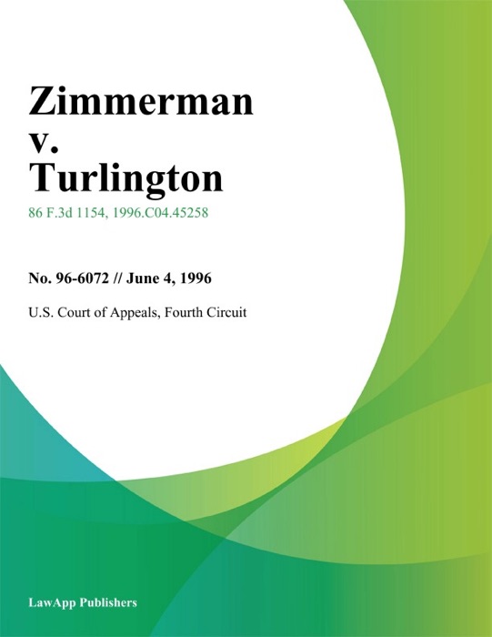 Zimmerman v. Turlington