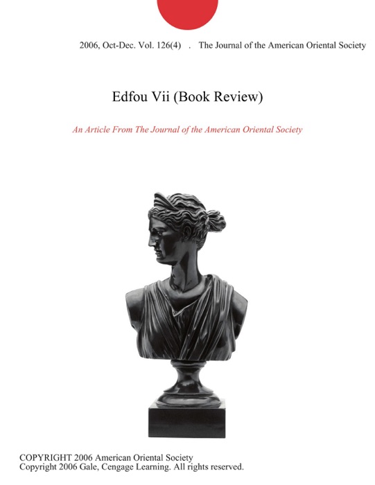 Edfou Vii (Book Review)