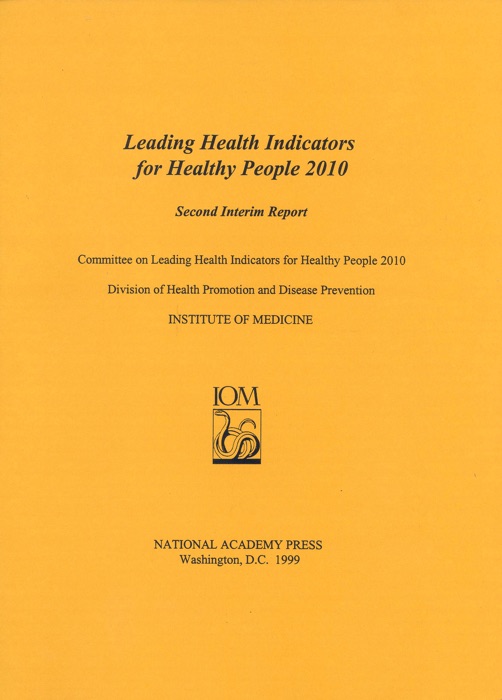 Leading Health Indicators for Healthy People 2010