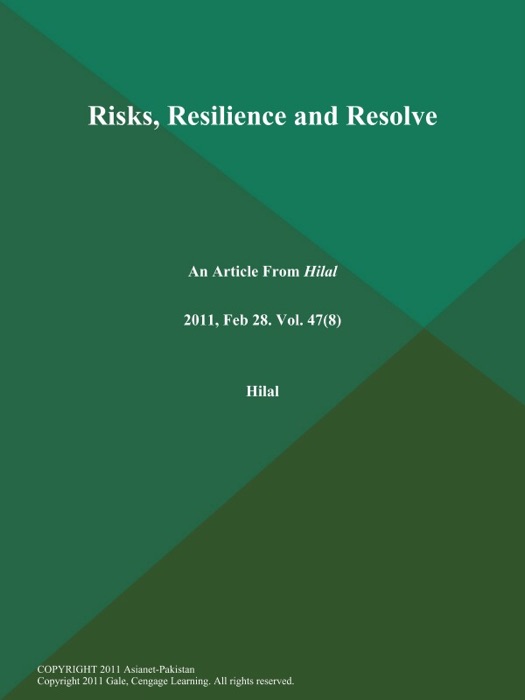 Risks, Resilience and Resolve