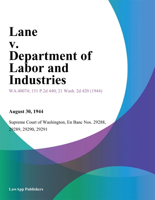 Lane V. Department Of Labor And Industries