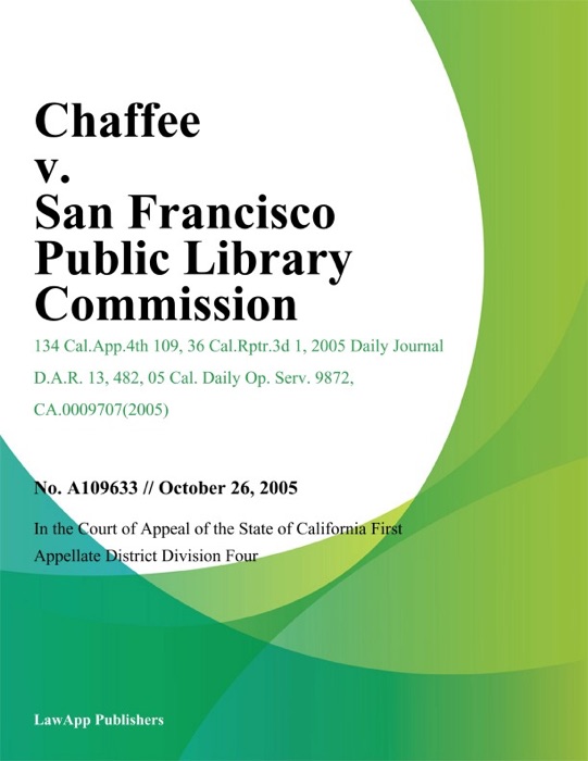 Chaffee v. San Francisco Public Library Commission