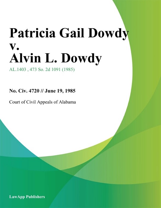 Patricia Gail Dowdy v. Alvin L. Dowdy