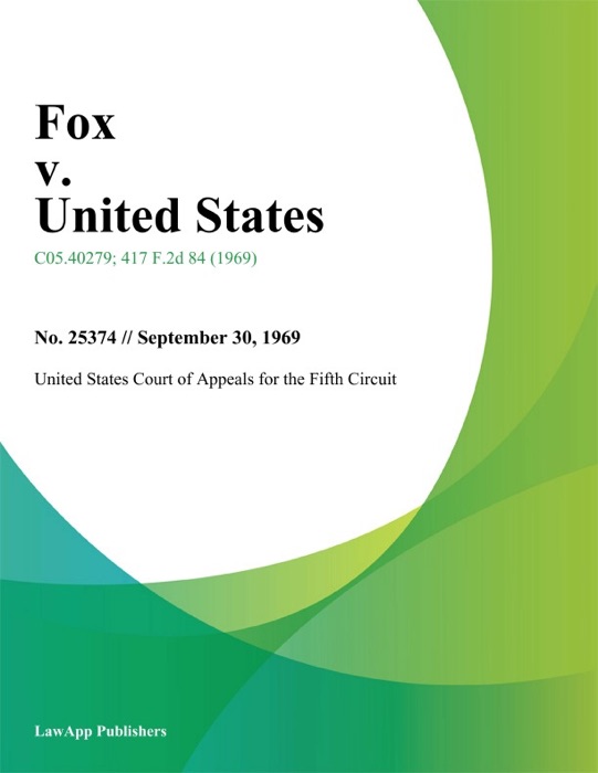 Fox v. United States