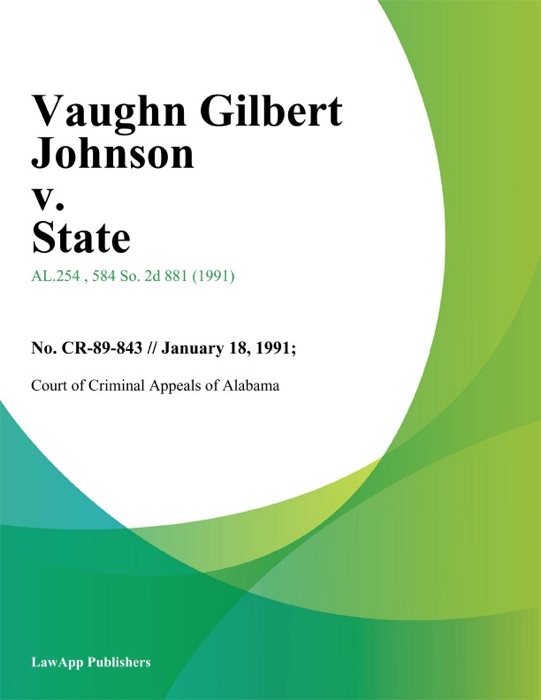 Vaughn Gilbert Johnson v. State