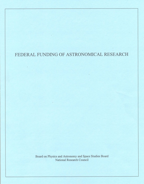 Federal Funding of Astronomical Research