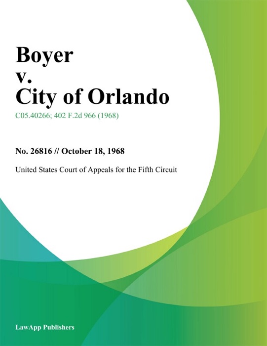 Boyer v. City of Orlando