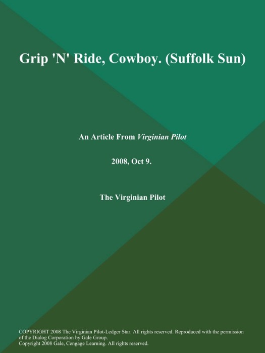 Grip 'N' Ride, Cowboy (Suffolk Sun)