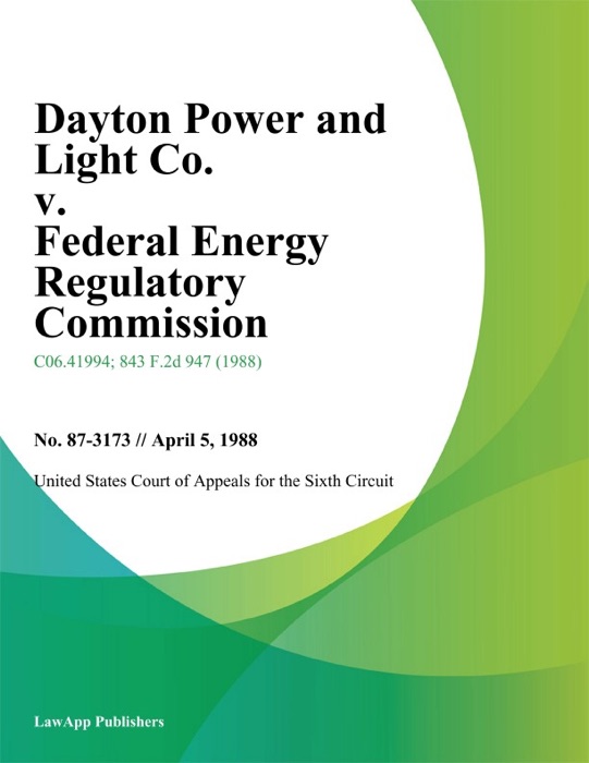 Dayton Power and Light Co. v. Federal Energy Regulatory Commission