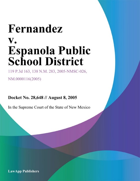 Fernandez v. Espanola Public School District