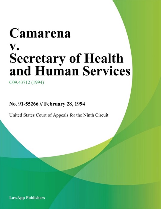 Camarena V. Secretary Of Health And Human Services