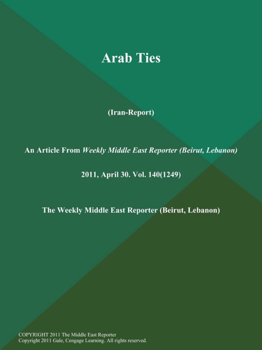 Arab Ties (Iran-Report)