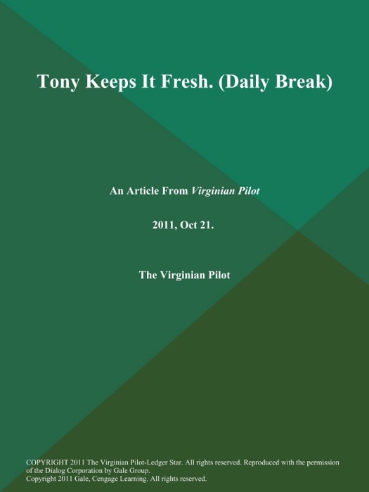 Tony Keeps It Fresh (Daily Break)