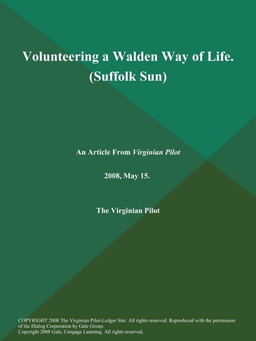 Volunteering a Walden Way of Life (Suffolk Sun)