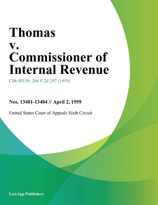 Thomas v. Commissioner of Internal Revenue