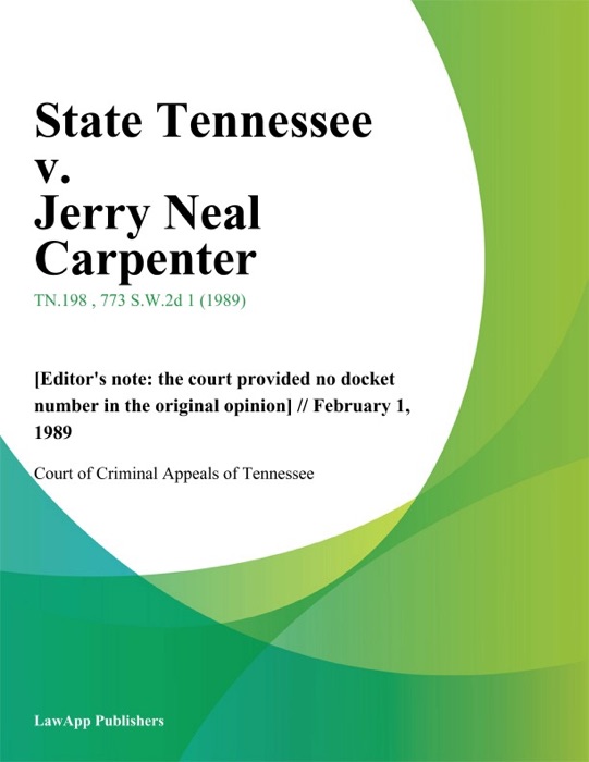 State Tennessee v. Jerry Neal Carpenter