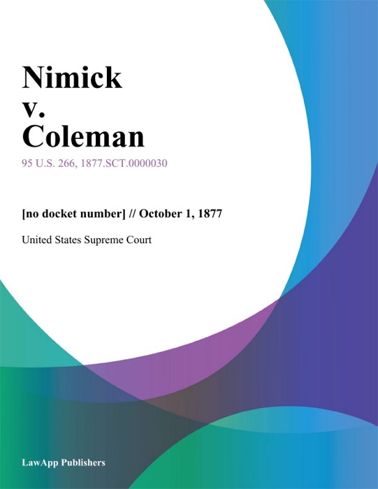 Nimick v. Coleman