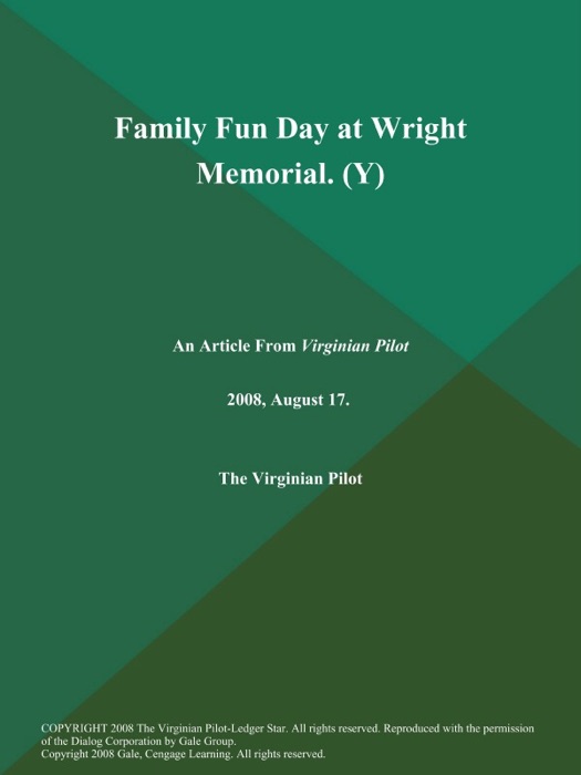 Family Fun Day at Wright Memorial (Y)