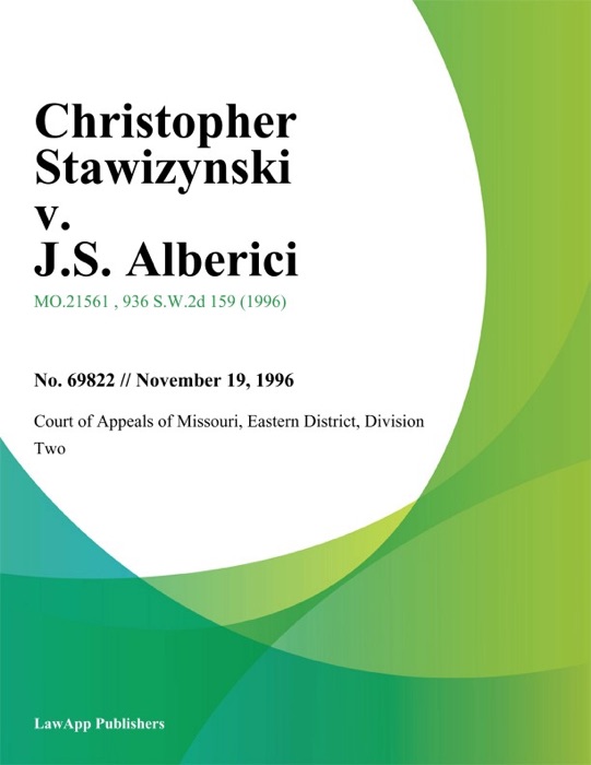 Christopher Stawizynski v. J.S. Alberici