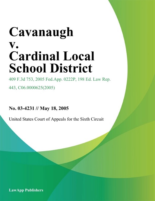 Cavanaugh v. Cardinal Local School District