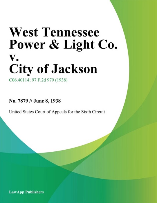 West Tennessee Power & Light Co. v. City of Jackson