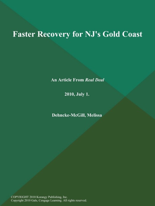 Faster Recovery for Nj's Gold Coast