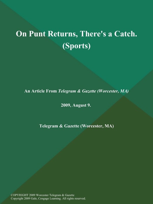 On Punt Returns, There's a Catch (Sports)