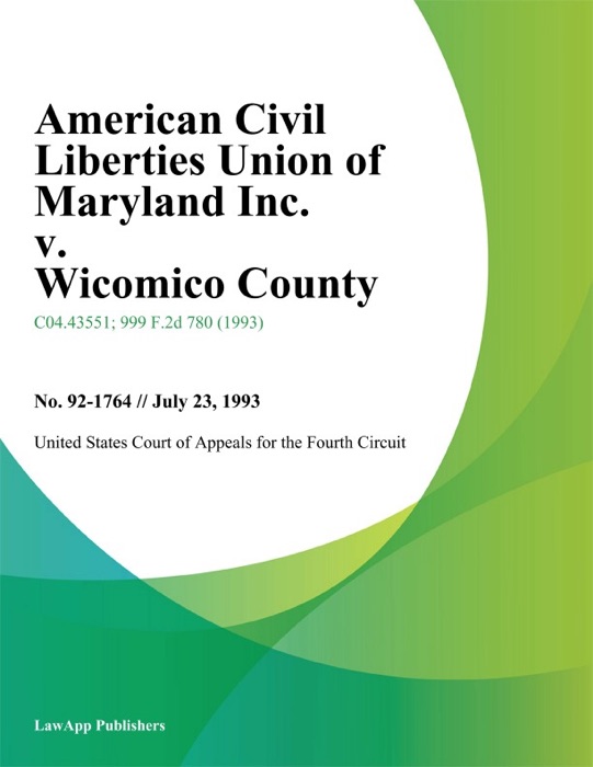 American Civil Liberties Union of Maryland Inc. v. Wicomico County