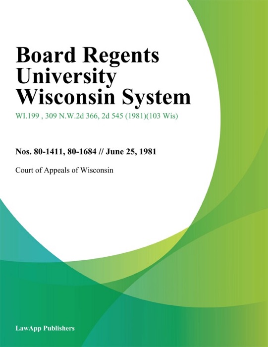 Board Regents University Wisconsin System