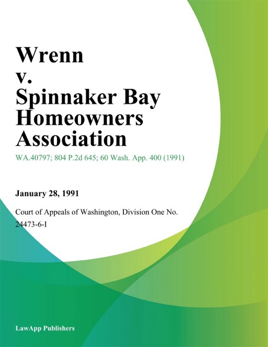 Wrenn v. Spinnaker Bay Homeowners Association