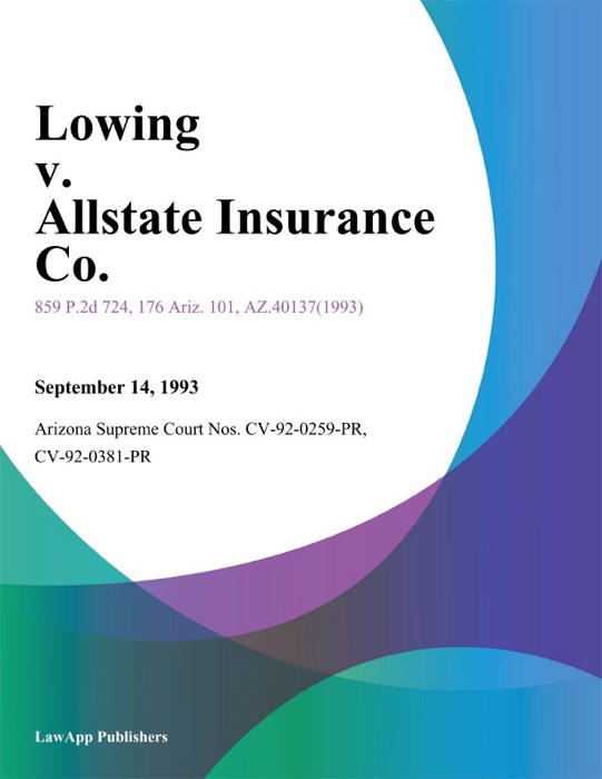 Lowing V. Allstate Insurance Co.