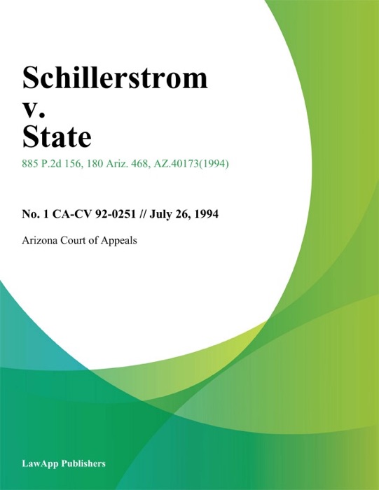 Schillerstrom V. State