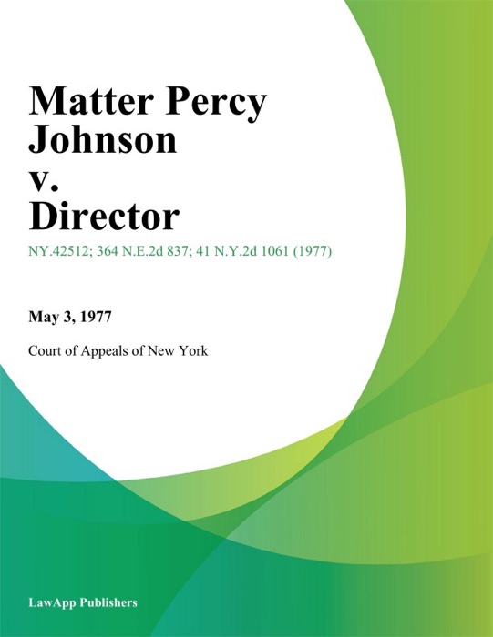 Matter Percy Johnson v. Director