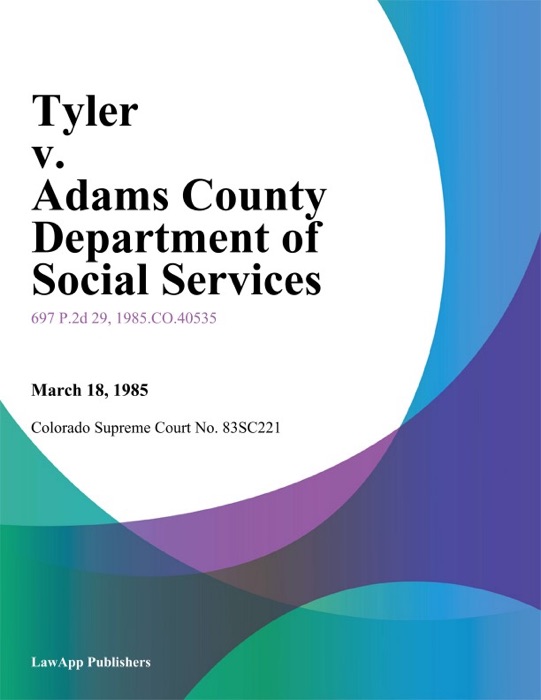 Tyler V. Adams County Department Of Social Services