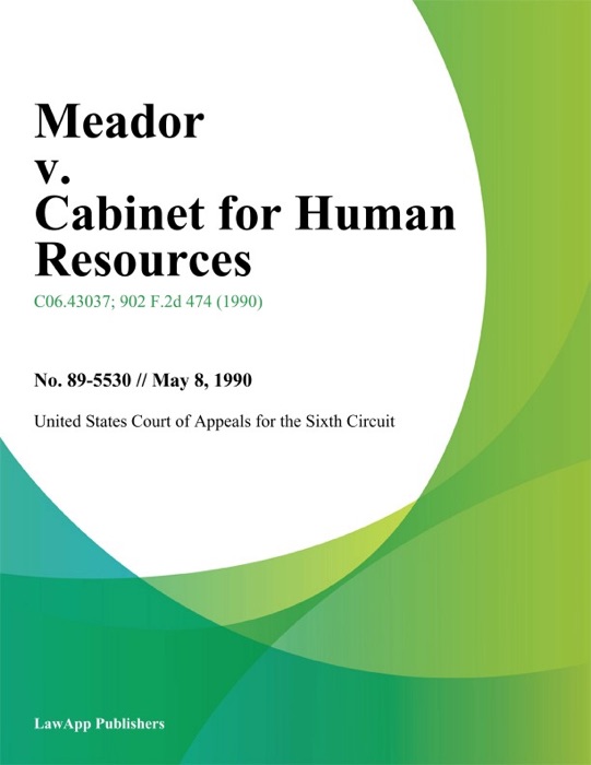 Meador V. Cabinet For Human Resources