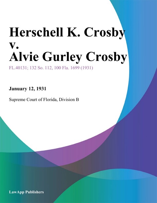 Herschell K. Crosby v. Alvie Gurley Crosby