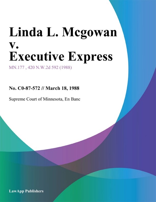 Linda L. Mcgowan v. Executive Express