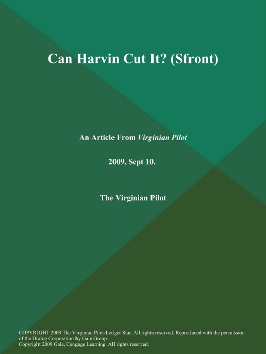Can Harvin Cut It? (Sfront)