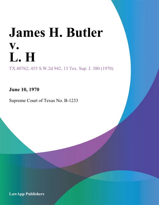 James H. Butler v. L. H. (Bud) Hanson