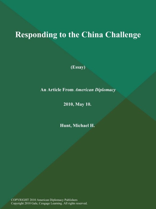 Responding to the China Challenge (Essay)